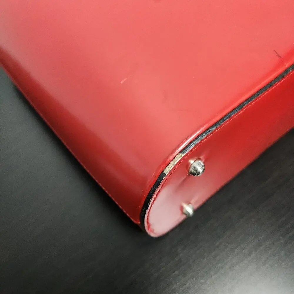 Red Bucket Purse with Bow